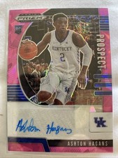 Ashton Hagans 2020-21 Panini Prizm Draft Picks Pink Cracked Ice Auto #PA-AH 🔥🏀