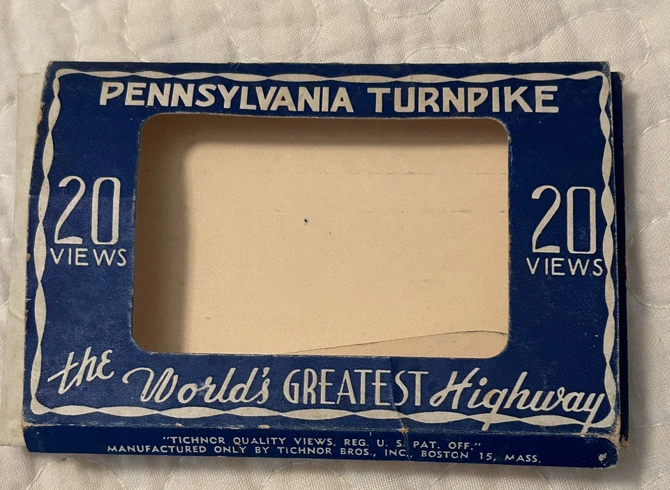 PENNSYLVANIA PEAJE - Juego de 20 vistas. Color lino tintado. Años 40 Foto 3 de 4