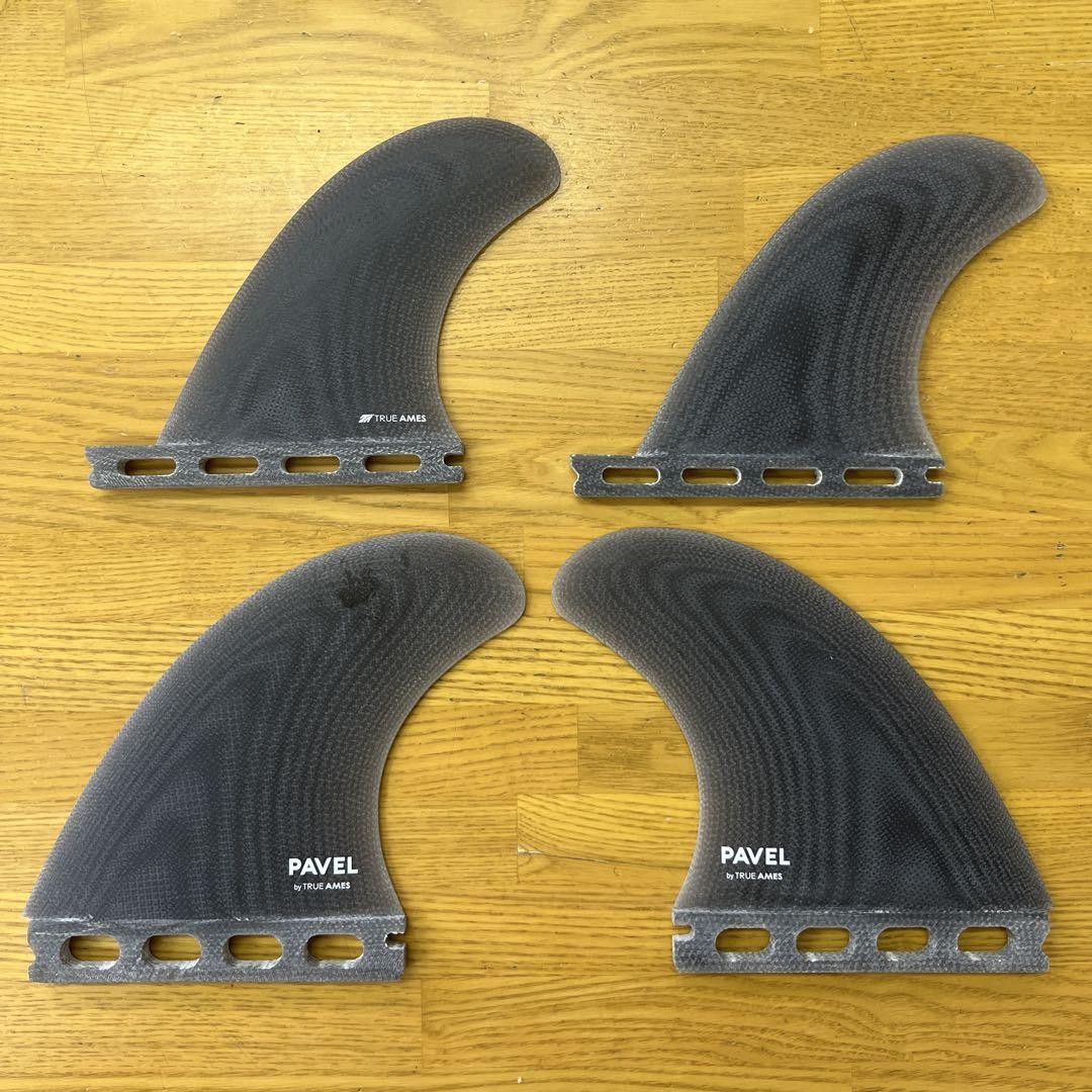 True Ames Pavel Quad Fin Set FUTURES System 4 Fins Surfboard