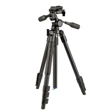 Slik PRO AL-324-3W 4-Section Aluminum Tripod with SH-747 3-Way Pan Head