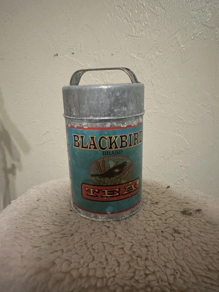 Juego De Colección 4 Botes de Azúcar Café Té Harina Rústica de Metal con Tapas Granja Foto 3 de 4