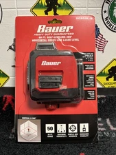 Bauer 20202L-B 50ft Self-Leveling 360 Degree Horizontal Cross-Line Laser 57933