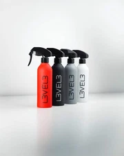 L3VEL3™ Rubberized Spray Bottle – 4 available colors