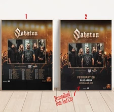 Custom SABATON Announce Massive 2026 North American Tour Poster