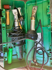 Leister Hot Air Heat Gun Kit w/ Green Carrying Case, Nozzle & Roller
