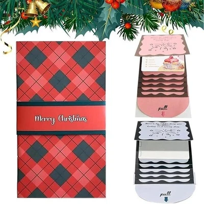 Handmade Christmas Gift Card Holder Book, Surprise Cards with Envelopes