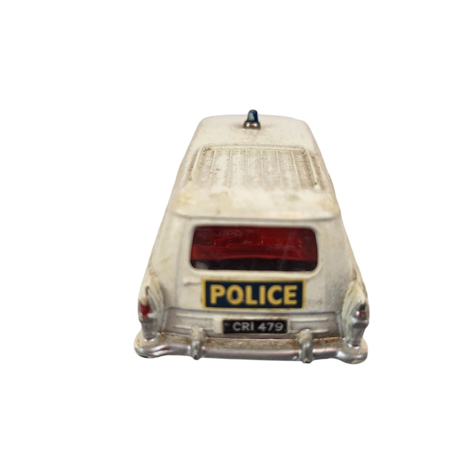 Carro de polícia Corgi Toys 419 Ford Zephyr patrulha rodoviária branco caixa fundido - Imagem 4 de 4