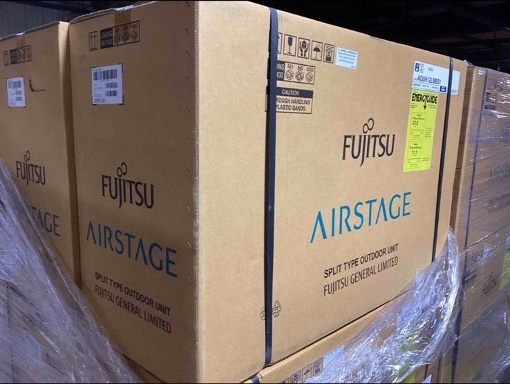 Bomba de calor externa Fujitsu Airstage 12K BTU montagem na parede condensador. Novo em folha! - Imagem 2 de 4