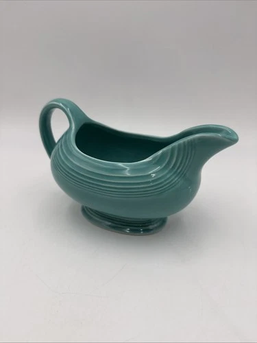 Fiesta Fiestaware Homer Laughlin Sauce Gravy Boat Turquoise Excellent