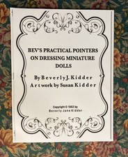 ANTIQUE DOLL DRESS PATTERNS  VICTORIAN MINATURE DOLLS FEMALE  MALE