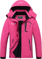 Women'S Waterproof Ski Jacket Warm Winter Snow Coat Mountain Windbreaker Hooded