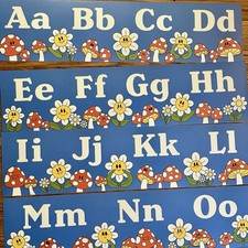 Vintage 2000s Classroom Decor Bulletin Board ABC FULL SET NOS Carson Dellosa