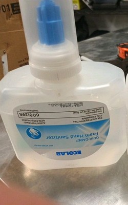 Case Of 8, Ecolab Quik-Care Foam Hand Sanitizer Refill 1000 ml,  119