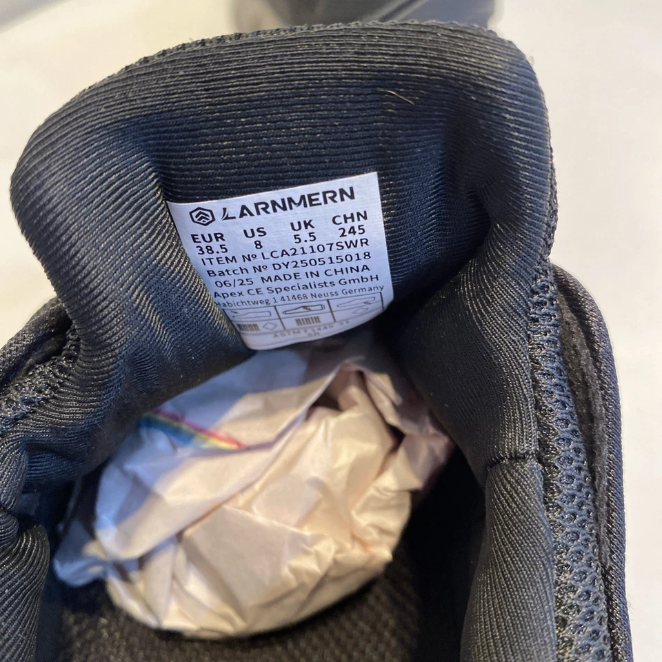 Zapatos de trabajo antideslizantes Larnmern AirWalk Soldier negros talla 8 Foto 3 de 3