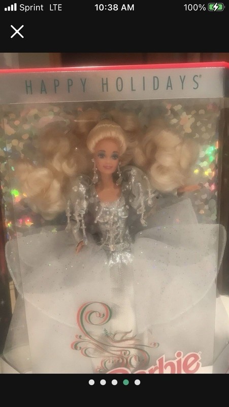 Barbie Happy Holidays Special Edition Doll 1990 Bob Mackie 12in in Box Qty 4