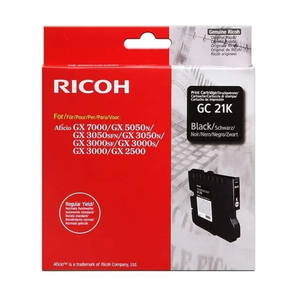 Ricoh GC21K Noir Cartouche de Gel ORIGINALE - 405532 - Photo 1/1