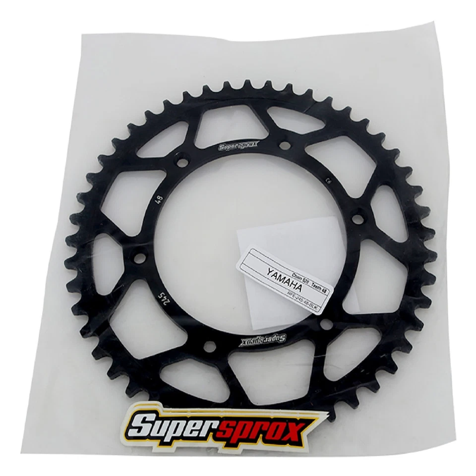 Supersprox Rear Steel Sprocket Black 48T For Yamaha WR 250R Dual Sport 08-17 - Изображение 4 из 4