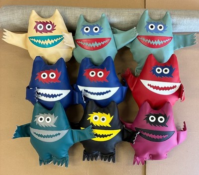 Nauga Monster Dolls, 1998 and 1999, 5 with Tags, 4 w/o Tags. Original Owner