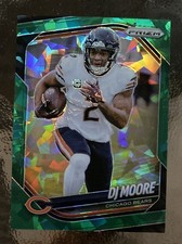 2025 Prizm DJ Moore Green Ice Prizm Base Card