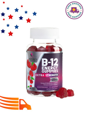 Vitamin B12 Gummies 4500mcg, High Absorption Vitamin B-12 Energy Gummy