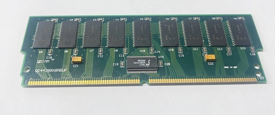 Lot 4x 128MB 168- Pin Buffered EDO RAM Modules QD41288x8ABUF ECC Server Memory - Image 3 of 4