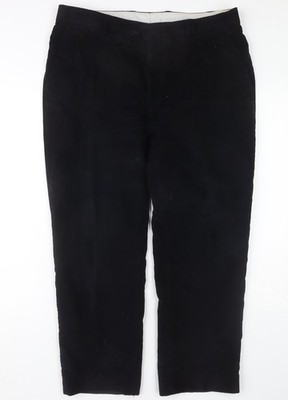 Racing Green schwarze Anzughose für Herren, Größe 26