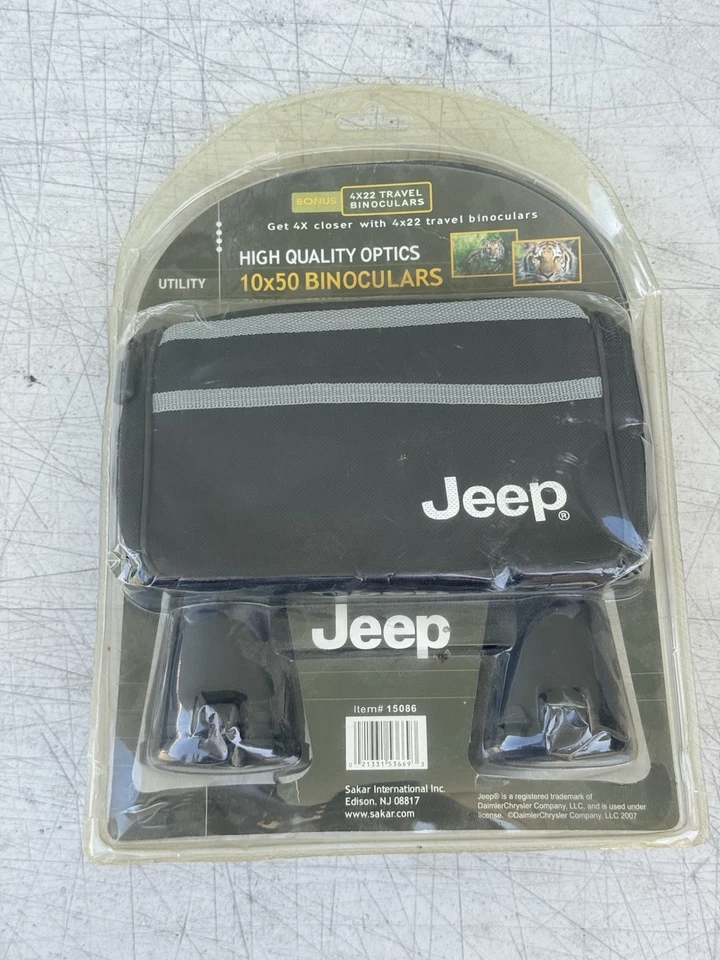 Jeep Binoculars Full-Size High Quality Optics 1x 50 & 4x22 Travel Size 2007 VTG - Image 2 of 4