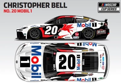 CHRISTOPHER BELL 2025 MOBIL ONE 1/24 ARC DIECAST - Picture 5 of 5