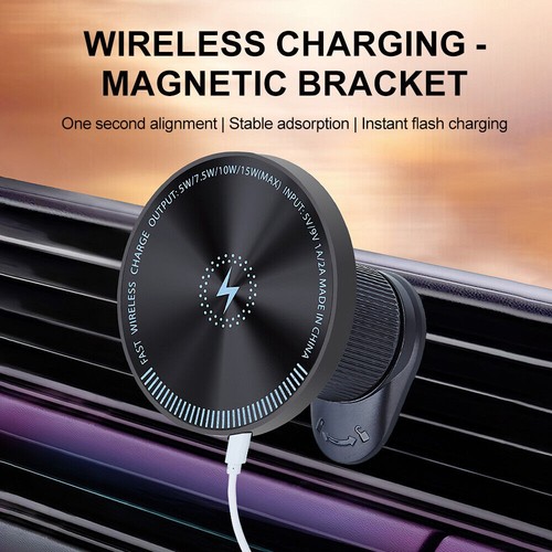 MagSafe Car Phone Holder Magnetic 15W Wireless Car Charger for iPhone 15 14 13 - Picture 4 of 24