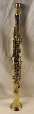 C. G. CONN 624N-B "ARMORED" Bb SILVER METAL CLARINET ELKHART NEEDS WORK VINTAGE