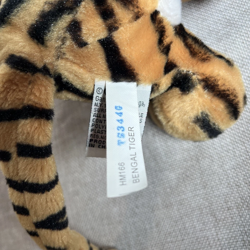 Bengal Tiger Plush Ganz Webkinz Floppy Stuffed Animal HM166 No Code 9" - Image 4 of 4