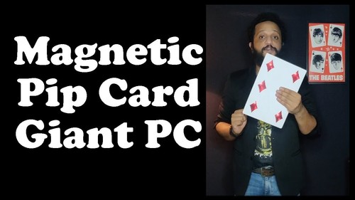 TARJETA PIP GIGANTE magnética Truco de magia Diamantes Cambio Salto Metal en movimiento Dudoso - Imagen 8 de 9
