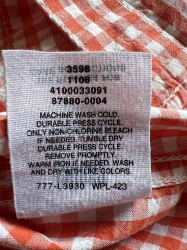 Camicia Levi's Longhorn M Barstow Western Red Check Rockabilly LVC-ish 2008 nuova senza etichette - Foto 9 di 12