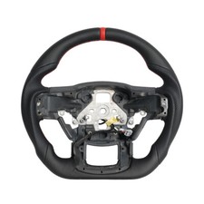 Full Leather Heated Steering Wheel for Ford F150 Raptor 15-20 with Paddle Cutout