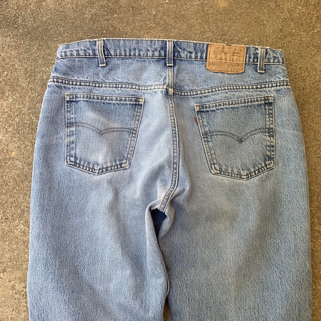 LEVIS 509 - Vtg Orange Tab Straight Stonewashed Light Blue Jeans, Mens 38 x 26 | eBay