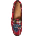 100% AUTHENTIC NEW MEN GUCCI TARTAN WOLF APPLIQUE DRIVERS/LOAFERS UK 9/US 10 D — photo 3