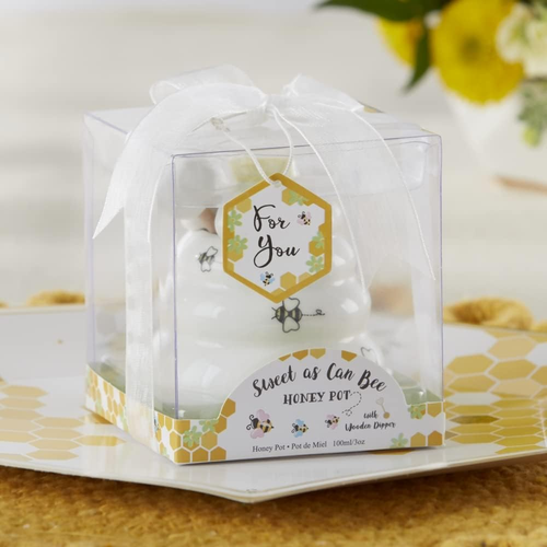 Kate Aspen Sweet as Can Bee Keramik Mini Honigtopf mit Honiglöffel aus Holz (3,4 - Bild 7 von 12