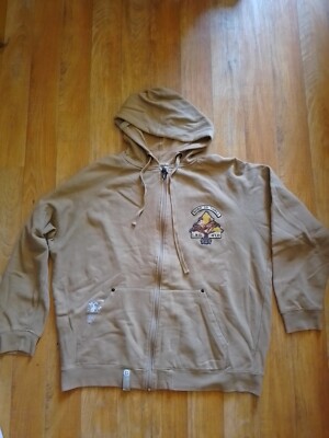 LRG Lifted Research Group Zip Hoodie XL vintage khaki HipHop Rap used rar 2000 Y