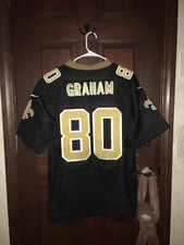 Mens Nike Sz 48 JIMMY GRAHAM Saints NFL Football Jersey ~ STITCHED