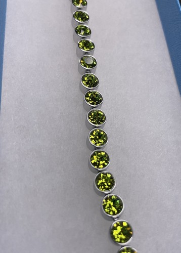 💎Touchstone Crystal Mini Bracelet Citrus Rhodium 7-1/4” New Condition - Imagen 7 de 7