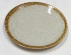 McCoy Pottery USA Graystone Cream Speckled Drip Glaze 12 1/8” Platter Chop Plate