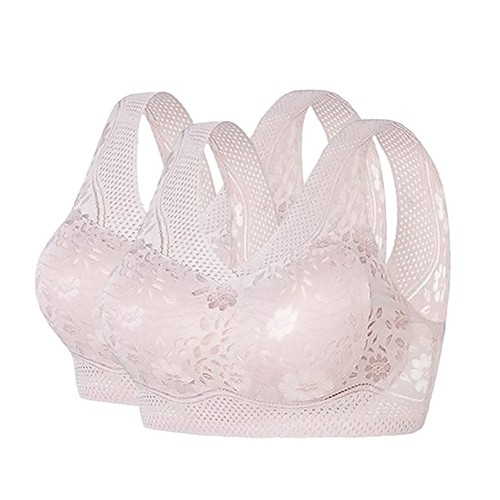 2-PACK High Support Bras For Women Adjustable Strap Full Coverage Push Up Bras - Picture 7 of 87
