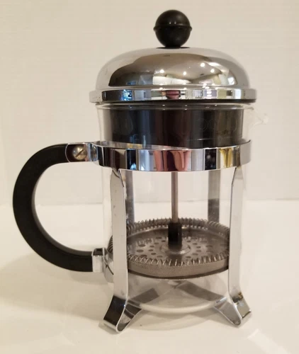Bodum Chambord 2-Cup Chrome French Press Coffee Maker  "EUC"