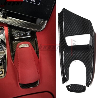 Carbon Console Gear Selector Base Trim For Corvette C8 Stingray Coupe HTC 20-24