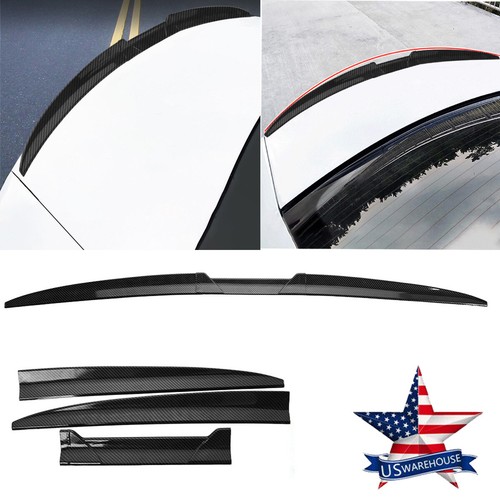 2007-2011 For Camry Sedan Carbon Fiber Style Rear Trunk Lip Wing Spoiler Sticker - Picture 2 of 16