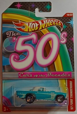 2011 Hot Wheels 50's Cars Of The Decades 57 Ford Thunderbird