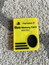 Nyko PlayStation 2 PS2 Yellow/Black Magic Gate 8MB Memory Card Tested  Works