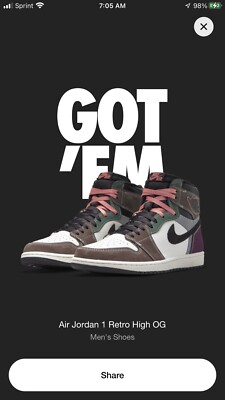 Jordan 1 High OG “Craft” 2021 - Men Size 8 Hand Crafted  display picture 3