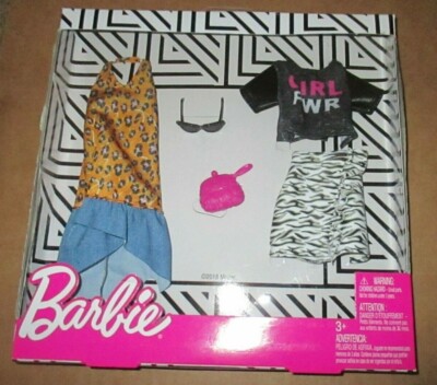 2018 REALLY CUTE , GIRL POWER BARBIE FASHION SET...NRFB