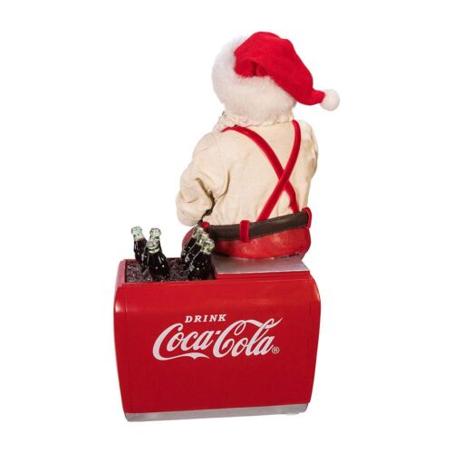 Kurt S. Adler Kurt Adler 10.5-Inch Coca-Cola Santa Sitting on Cooler Table Pi... - Picture 5 of 8